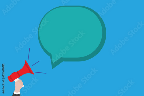 Flat design business vector illustration concept. Business ad for website and promotion banners empty social media copy space text for your own texts. Template art esp isolated.