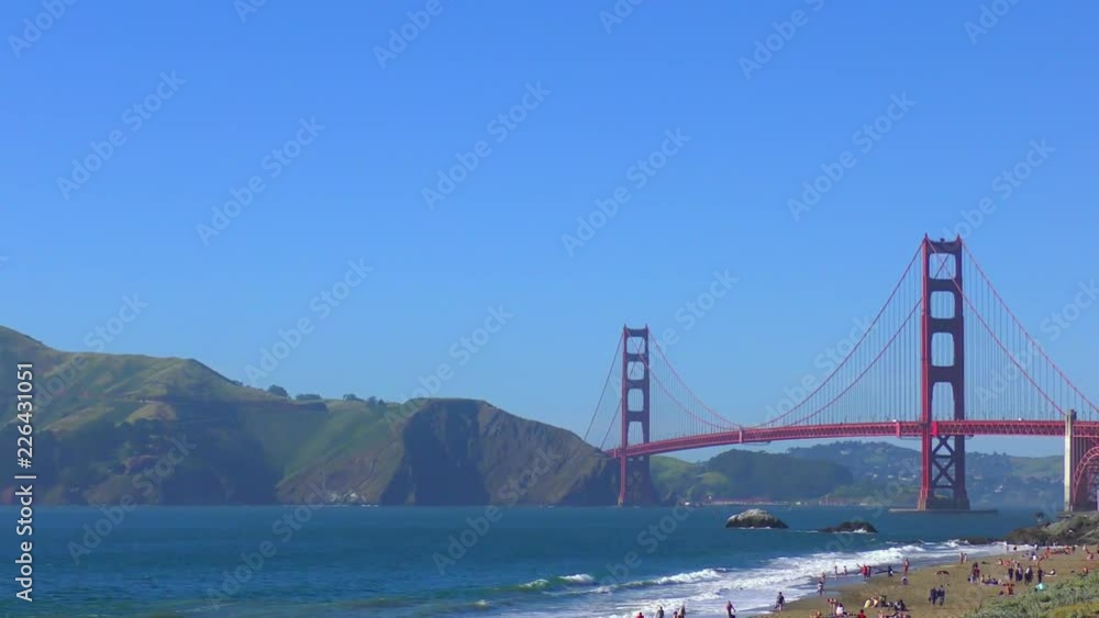 The Golden Gate Bridge as seen from Baker Beach, San Francisco, California, USA The Golden Gate Bridge as seen from Baker Beach, San Francisco, California, USA
