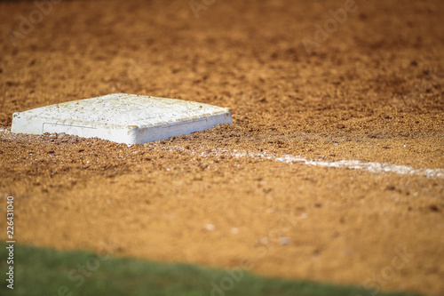 Baseball base and dirt