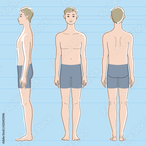 白い肌の男性の全身図ベクターイラスト 正面 側面 背面 Stock Vector Adobe Stock 白い肌の男性の全身図ベクターイラスト 正面 側面 背面 Stock Vector Adobe Stock