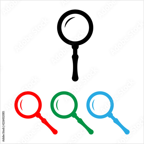 Magnifier Icon, Magnify Glass, Lens Icon