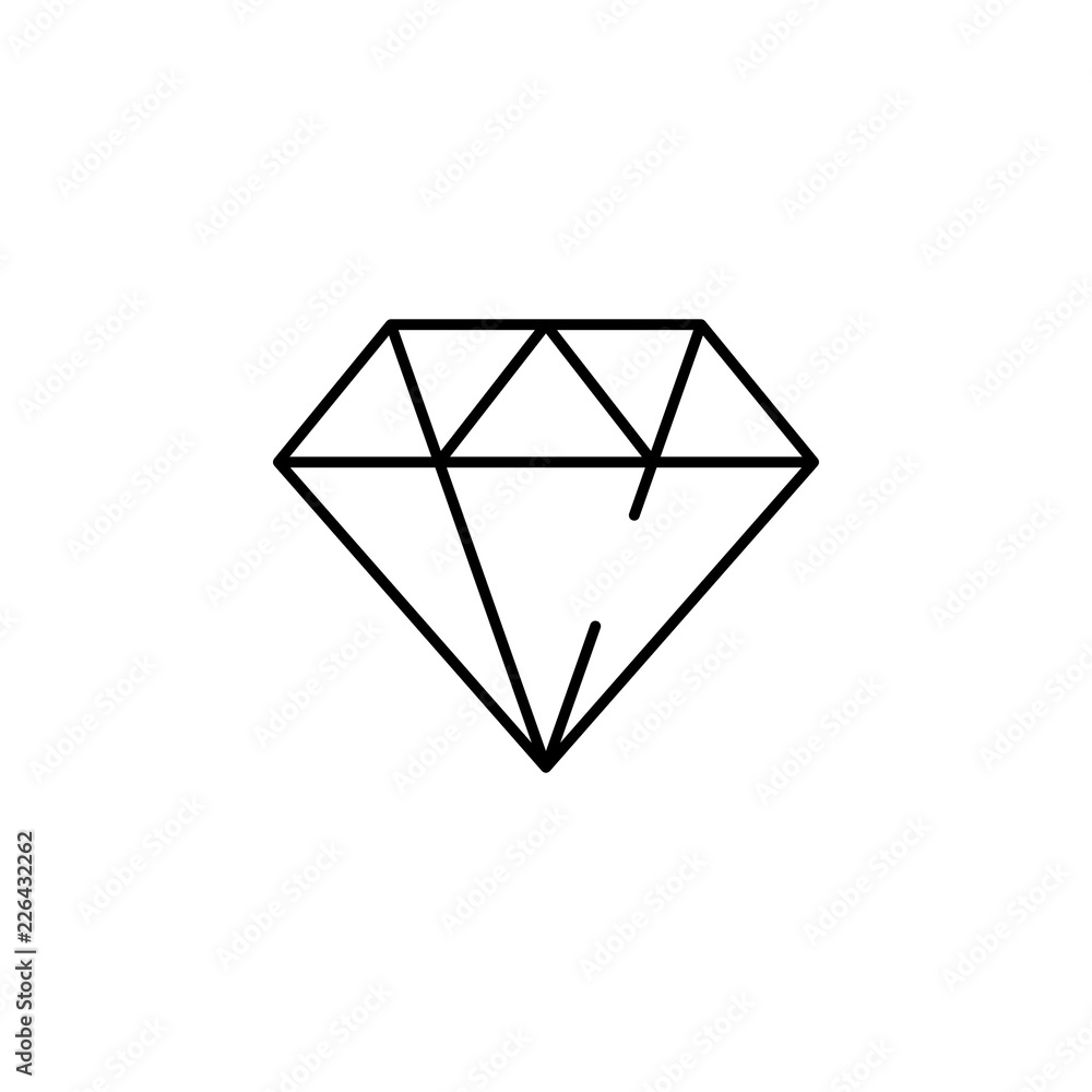 crystal, diamond icon. Element of business start up icon for mobile concept and web apps. Thin line crystal, diamond icon can be used for web and mobile crystal, diamond icon. Element of business start up icon for mobile concept and web apps. Thin line crystal, diamond icon can be used for web and mobile