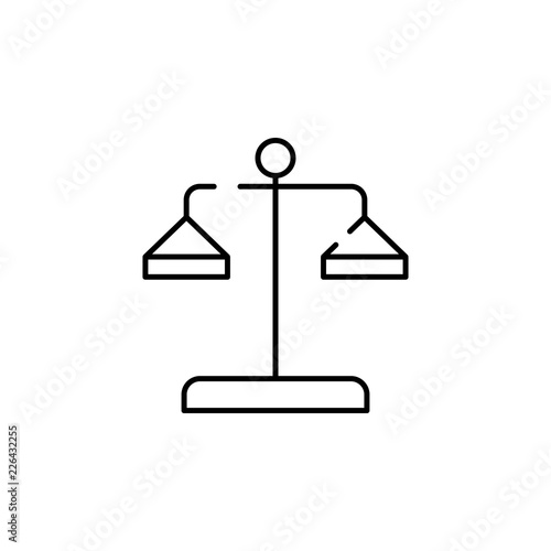 court, judge, lawyer icon. Element of business start up icon for mobile concept and web apps. Thin line court, judge, lawyer icon can be used for web and mobile