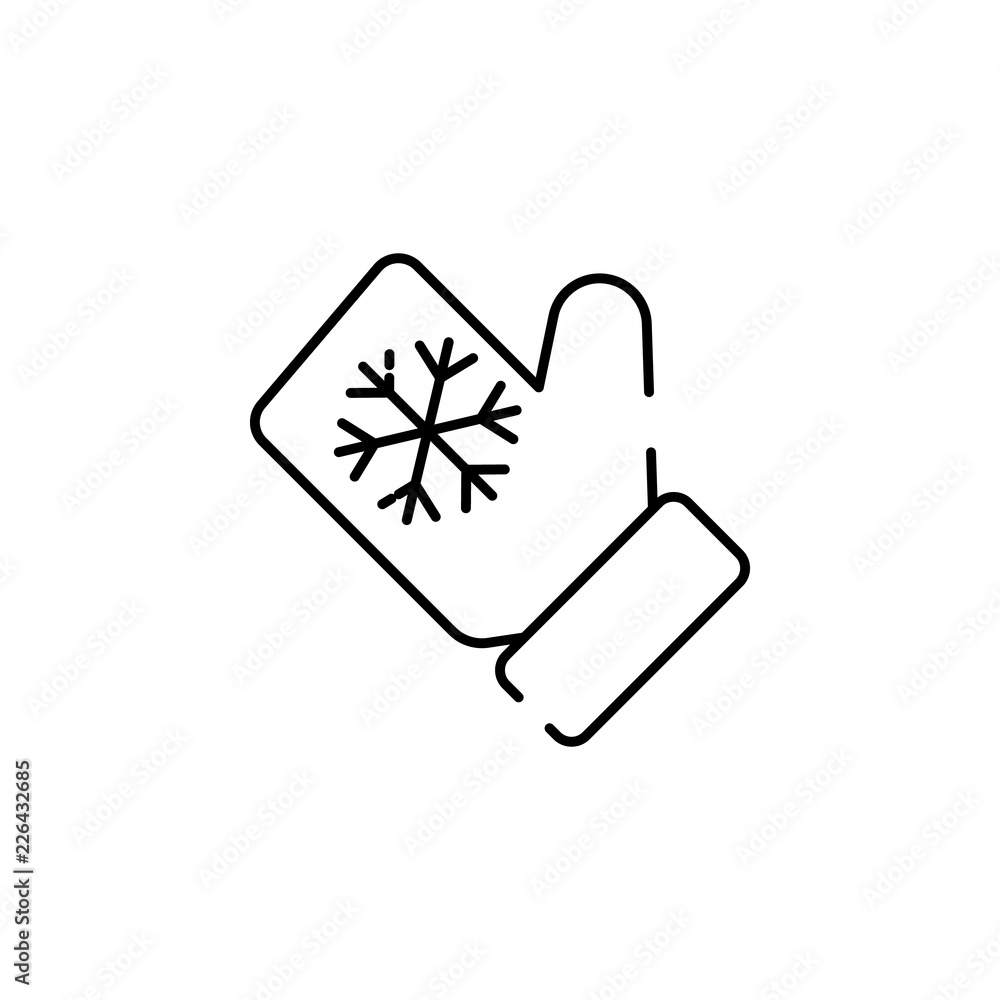 Christmas glove icon. Element of Christmas for mobile concept and web apps illustration. Thin line icon for website design and development, app development. Premium icon Christmas glove icon. Element of Christmas for mobile concept and web apps illustration. Thin line icon for website design and development, app development. Premium icon