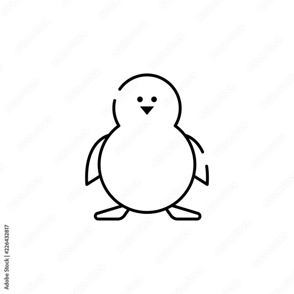 penguin icon. Element of Christmas for mobile concept and web apps illustration. Thin line icon for website design and development, app development. Premium icon penguin icon. Element of Christmas for mobile concept and web apps illustration. Thin line icon for website design and development, app development. Premium icon