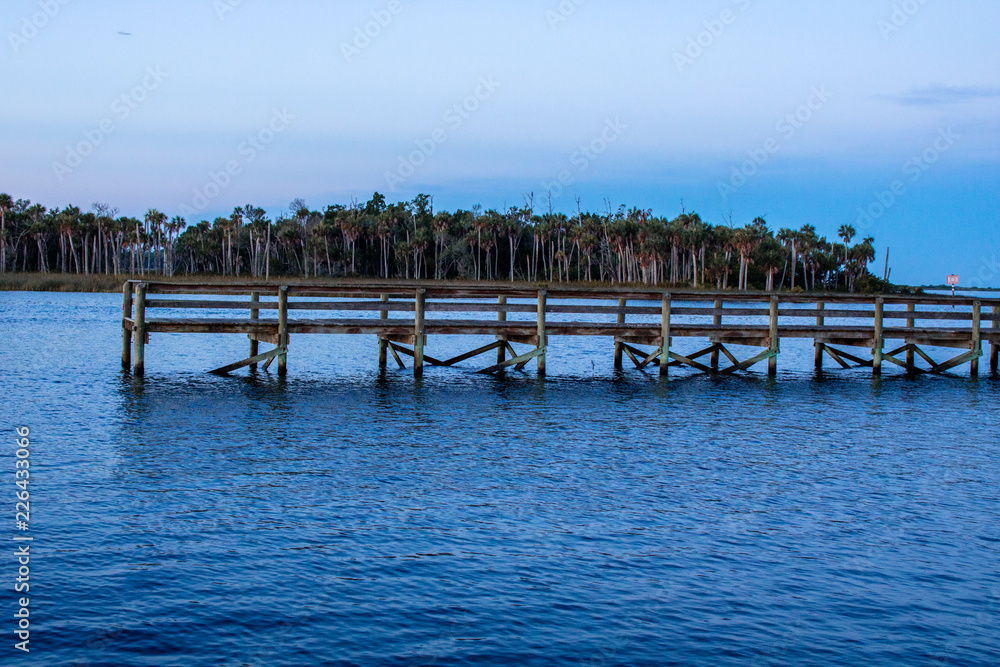 The pier in the early morning