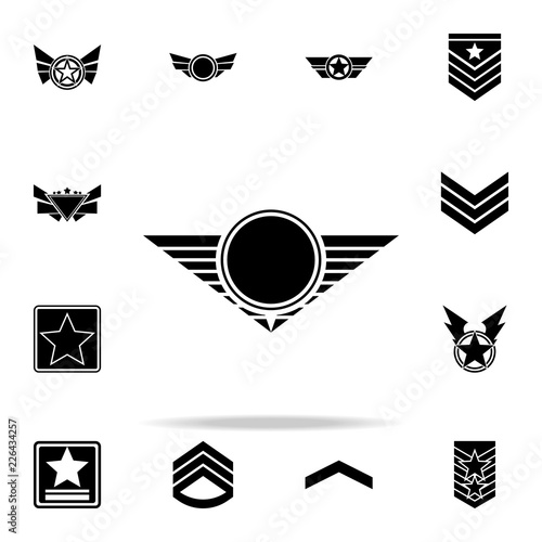 star of a military pilot icon. Army icons universal set for web and mobile
