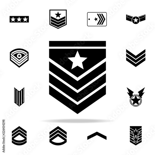 military epaulettes icon. Army icons universal set for web and mobile
