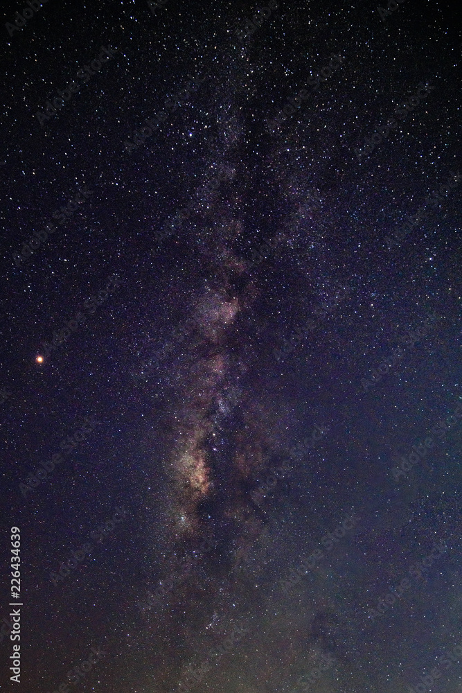 Milky way night sky background