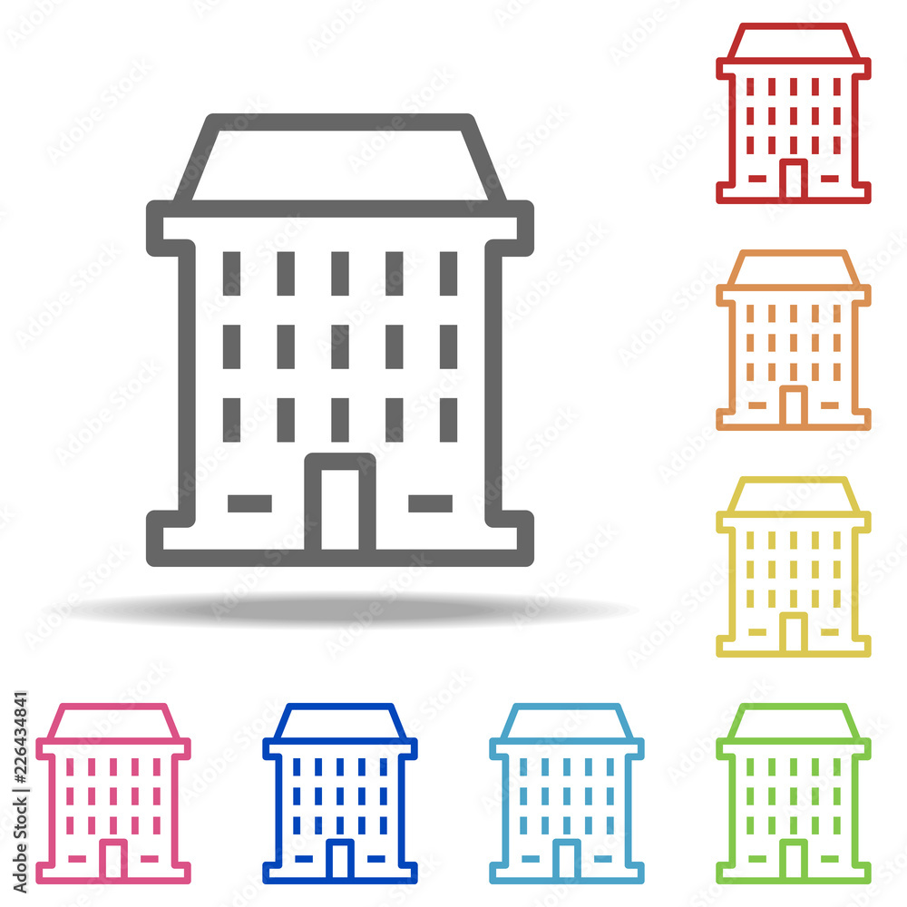 residential building icon. Elements of Buildings in multi colored icons. Simple icon for websites, web design, mobile app, info graphics