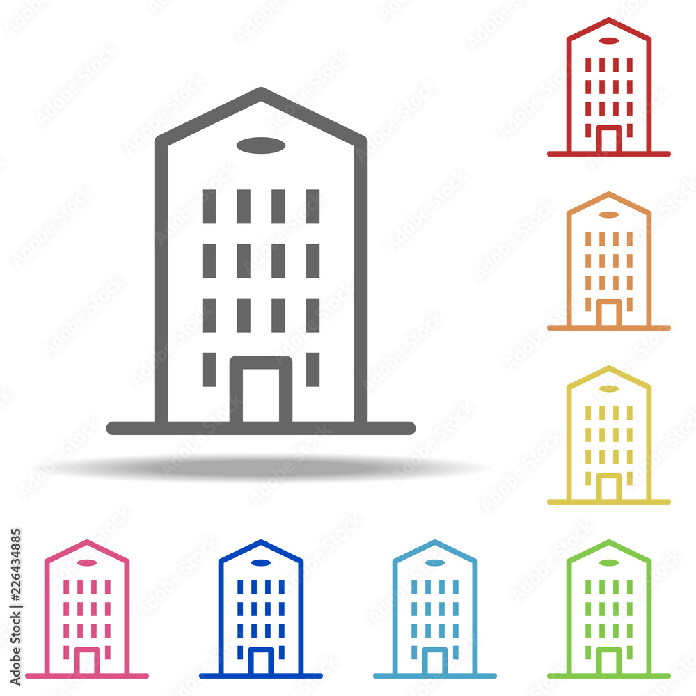 office building icon. Elements of Buildings in multi colored icons. Simple icon for websites, web design, mobile app, info graphics
