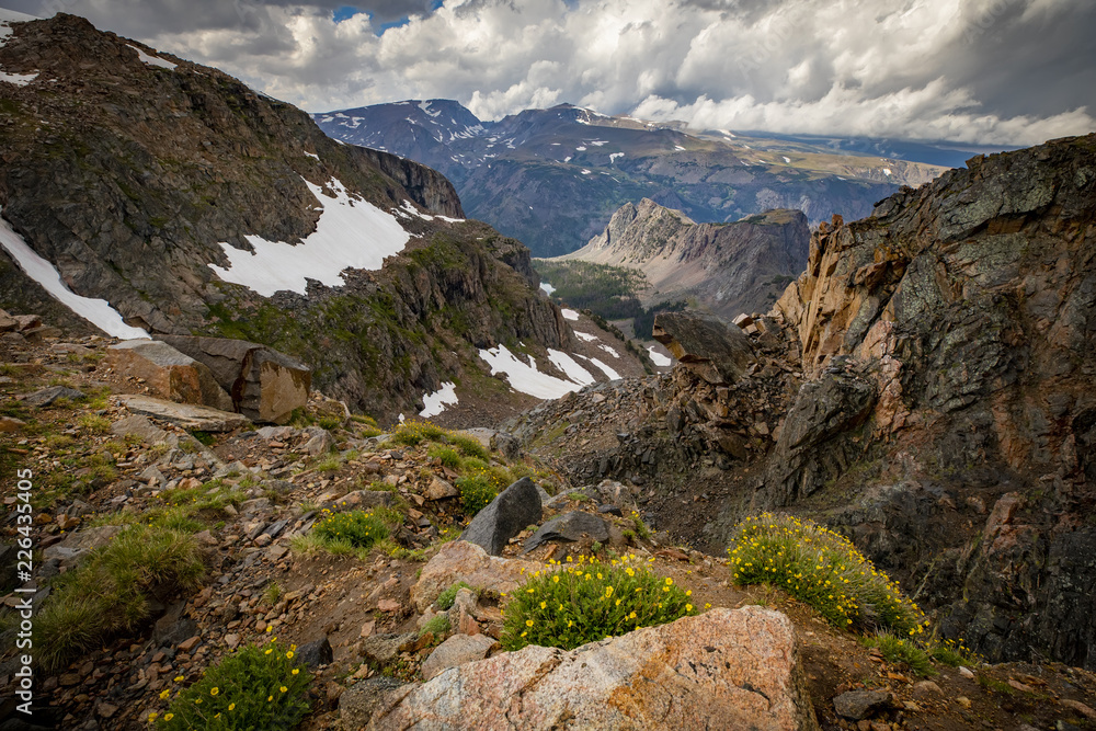 Beartooth Scenic Highway in Wyoming Beartooth Scenic Highway in Wyoming