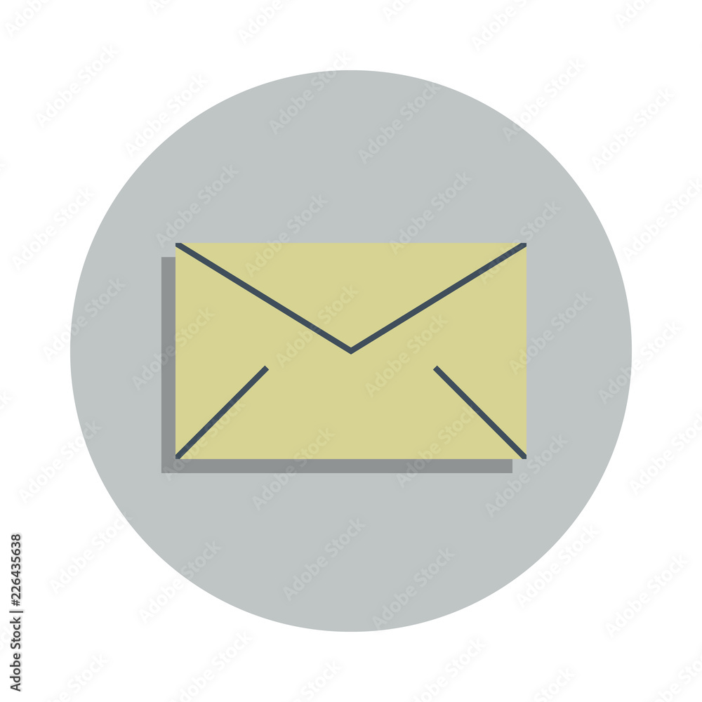 the envelope icon in badge style. One of web collection icon can be used for UI, UX the envelope icon in badge style. One of web collection icon can be used for UI, UX