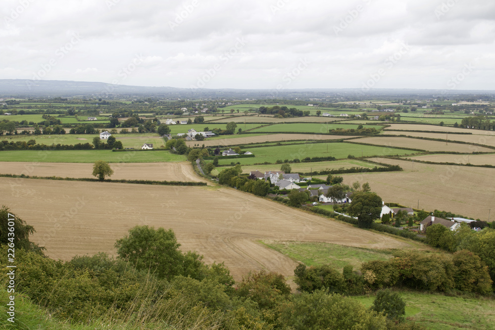 View of an Irish agricultural countryside