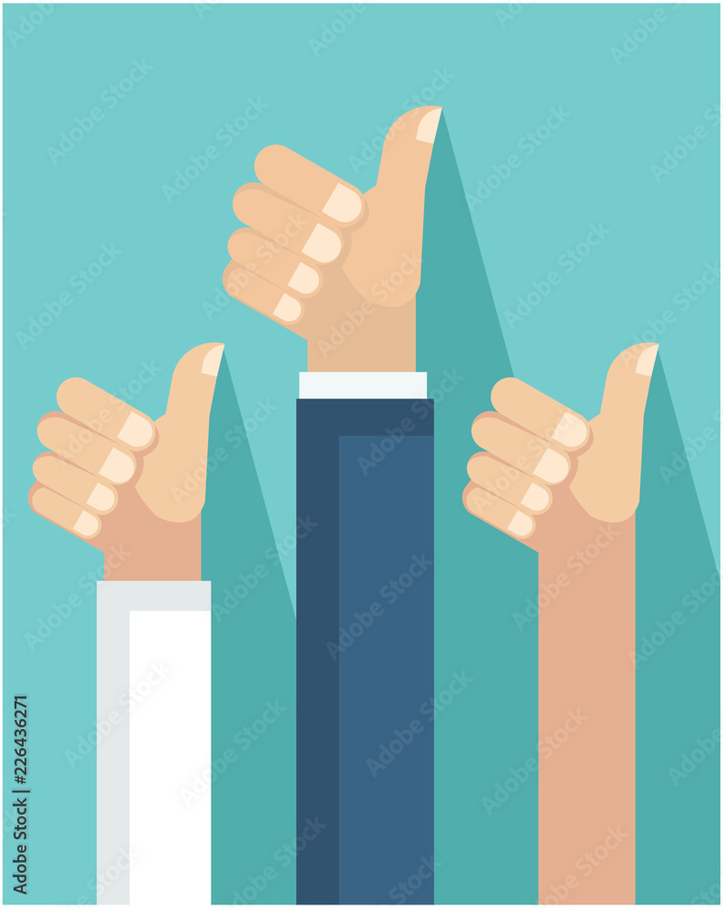 Vector illustration of businessman hands with same poses Vector illustration of businessman hands with same poses