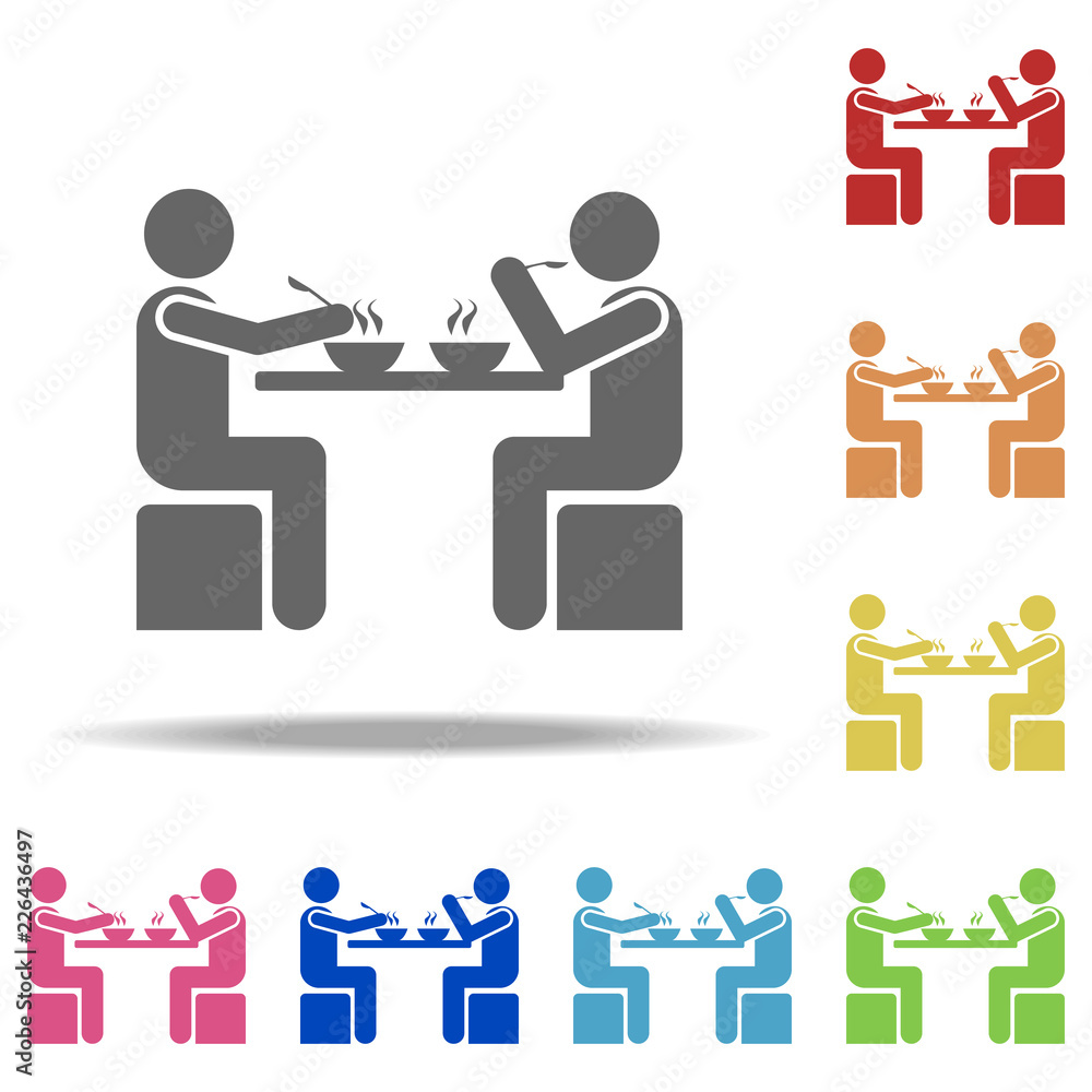 joint lunch icon. Elements of Conversation in multi colored icons. Simple icon for websites, web design, mobile app, info graphics joint lunch icon. Elements of Conversation in multi colored icons. Simple icon for websites, web design, mobile app, info graphics