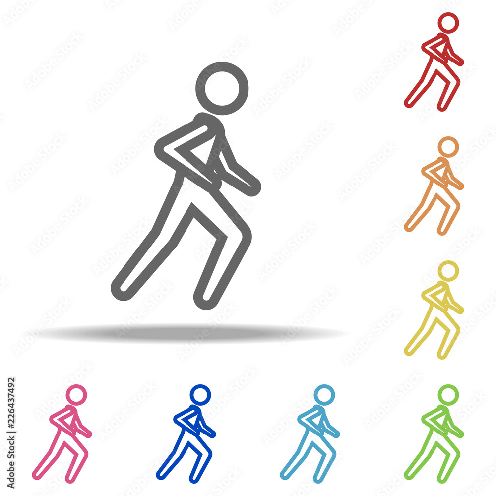 running man icon. Elements of Navigation in multi colored icons. Simple icon for websites, web design, mobile app, info graphics running man icon. Elements of Navigation in multi colored icons. Simple icon for websites, web design, mobile app, info graphics
