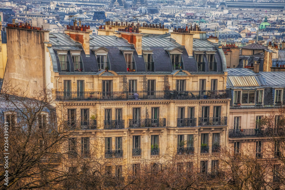 Traditional building in Paris