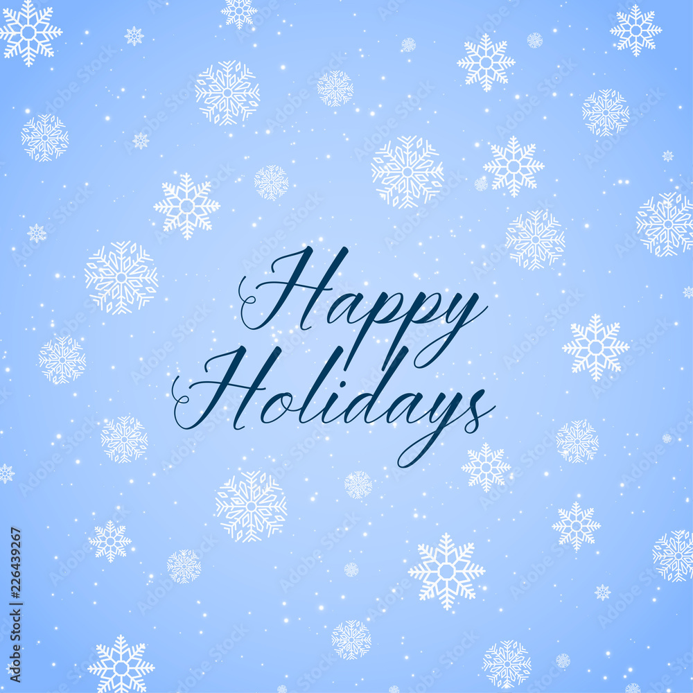 happy holidays background with snowflakes pattern happy holidays background with snowflakes pattern