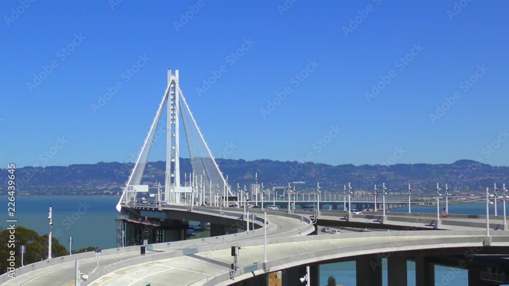 The Bay Bridge in San Francisco, California, USA, circa May 2017 The Bay Bridge in San Francisco, California, USA, circa May 2017