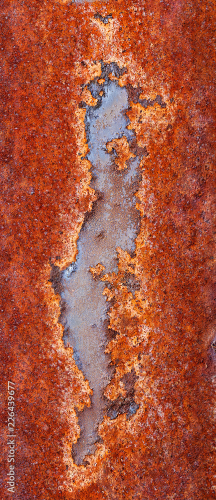 Fototapeta premium Artistic rust pattern on old paint