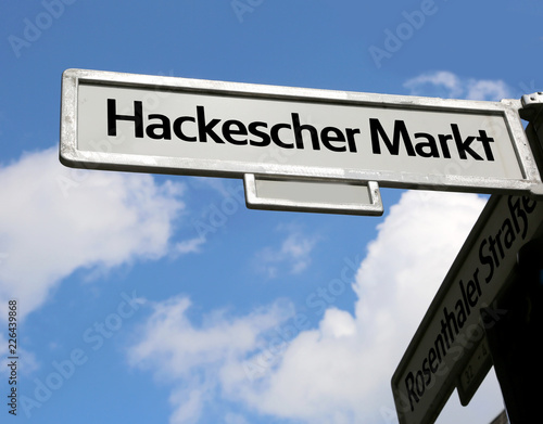 sign of place called Hackescher Markt in Berlin City