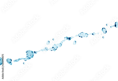 water splash isolated on white with clipping path