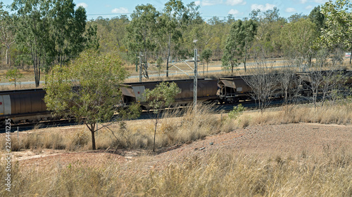 Fotografie Long Coal Train In Australia