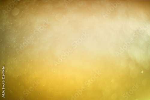 Blurred abstract bokeh light of fly water background, Christmas two tone colors.