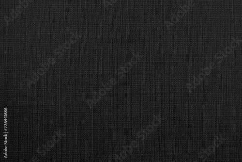 Close up of black fabric texture.