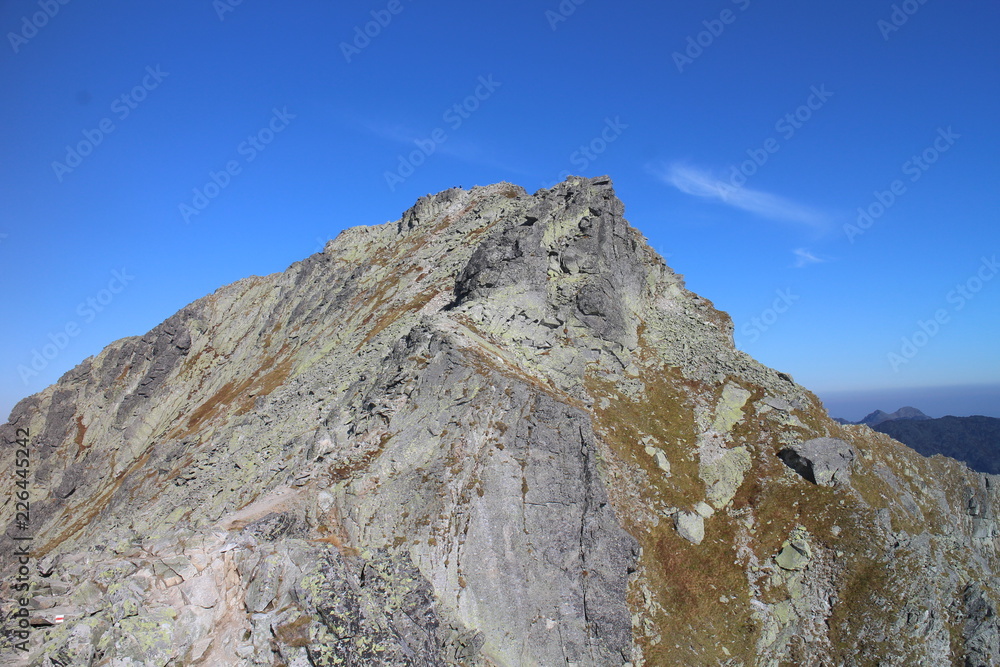 View from top of Kôprovský štít peak (2363 m) in Mengusovska dolina valley, High Tatras, Slovakia View from top of Kôprovský štít peak (2363 m) in Mengusovska dolina valley, High Tatras, Slovakia