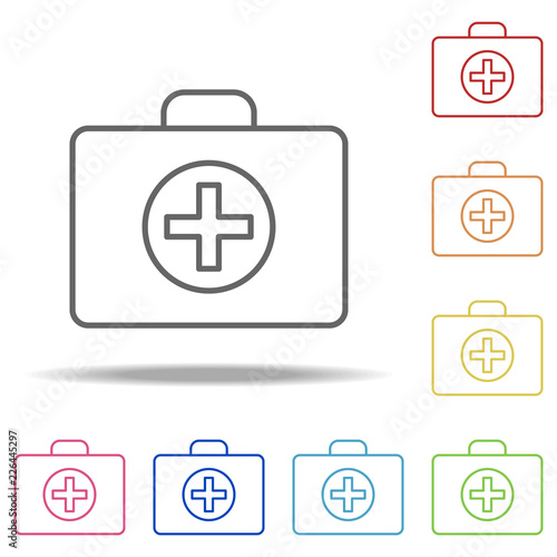 first-aid kit icon. Elements of Camping in multi colored icons. Simple icon for websites, web design, mobile app, info graphics