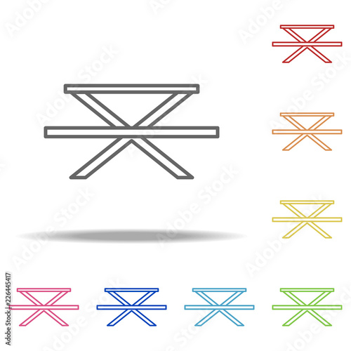 picnic table icon. Elements of Camping in multi colored icons. Simple icon for websites, web design, mobile app, info graphics