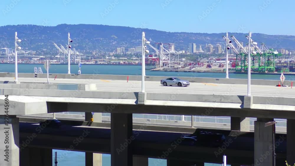 The Bay Bridge in San Francisco, California, USA, circa May 2017 The Bay Bridge in San Francisco, California, USA, circa May 2017