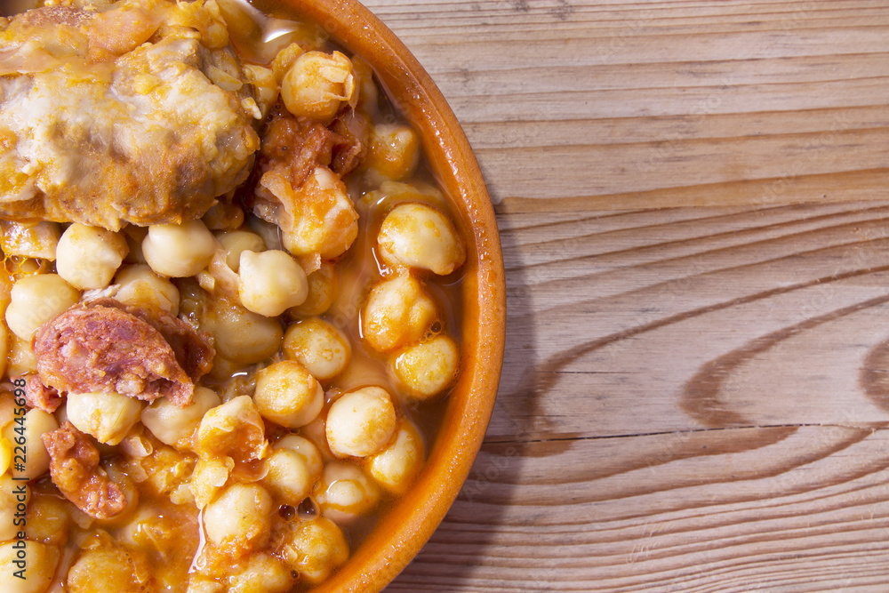 clay casserole with stewed chickpeas clay casserole with stewed chickpeas