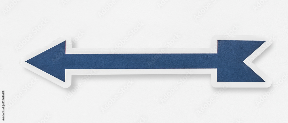 Blue arrow bar icon isolated Blue arrow bar icon isolated