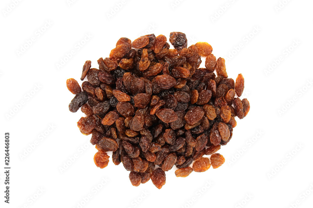 Fototapeta premium raisins isolated on white background. currants isolated