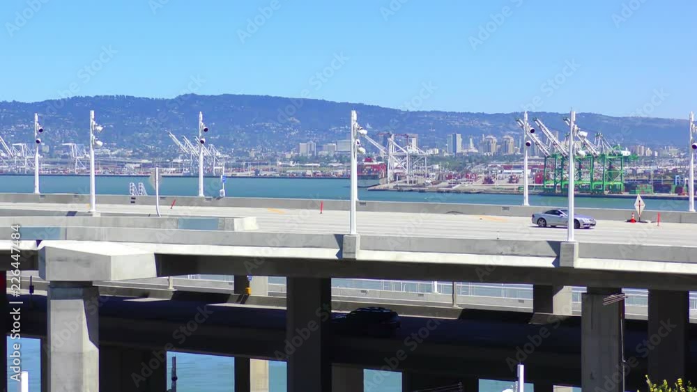 The Bay Bridge in San Francisco, California, USA, circa May 2017 The Bay Bridge in San Francisco, California, USA, circa May 2017