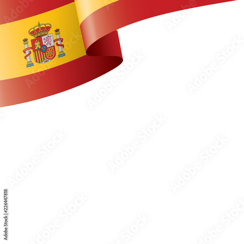 spain flag, vector illustration on a white background
