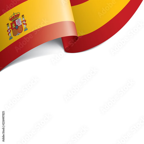 spain flag, vector illustration on a white background