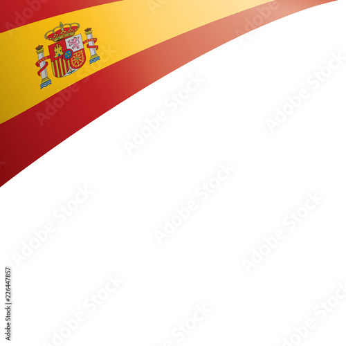 spain flag, vector illustration on a white background