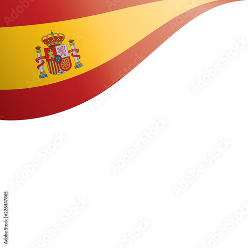 spain flag, vector illustration on a white background
