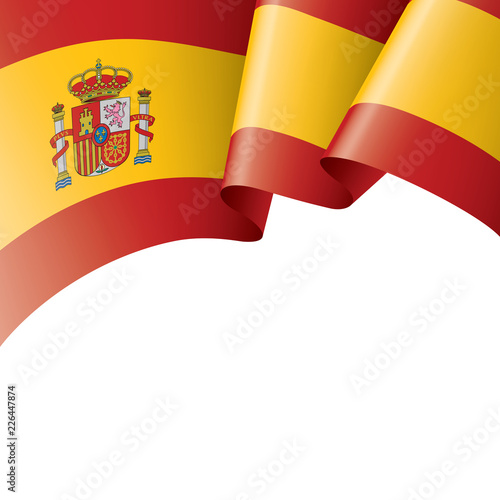 spain flag, vector illustration on a white background