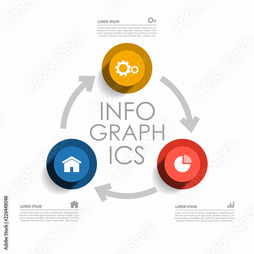 Infographic design template with place for your data. Vector illustration.
