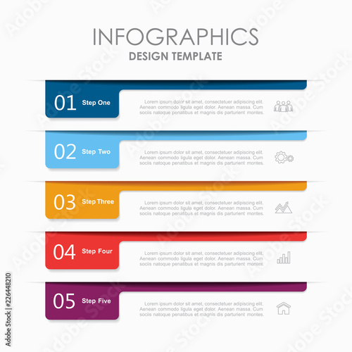 Infographic design template with place for your data. Vector illustration. photo
