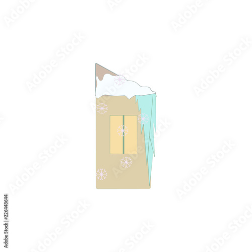 Christmas, ice house icon. Element of Christmas for mobile concept and web apps. Colored Christmas, ice house illustration can be used for web and mobile