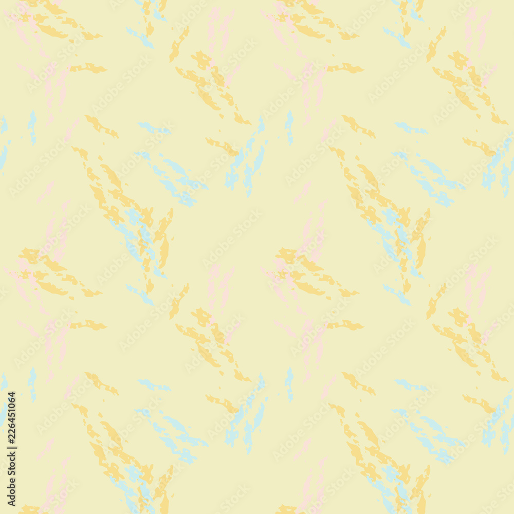 UFO military camouflage seamless pattern in light blue, yellow and pink colors UFO military camouflage seamless pattern in light blue, yellow and pink colors