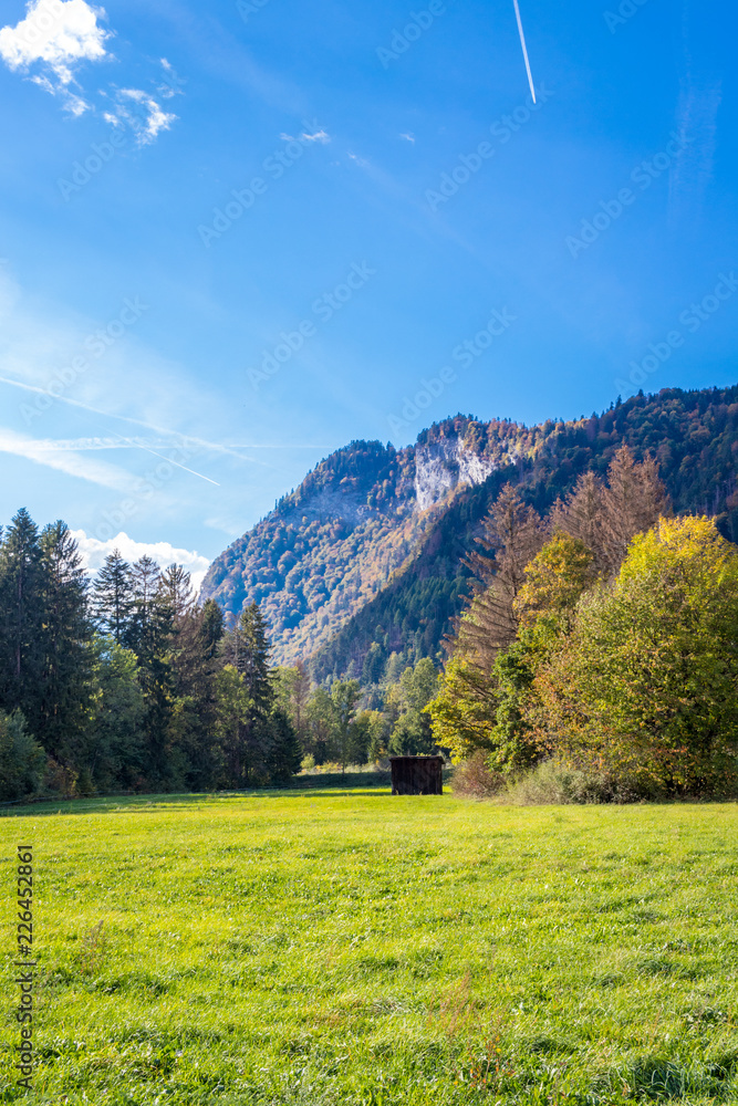 schöne Berglandschaft in der Schweiz in Grüsch