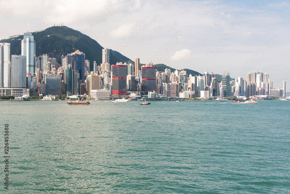 Naklejka premium Hong Kong, widok ogólny wyspy