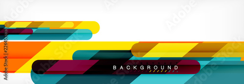 Abstract colorful lines, modern geometric background design